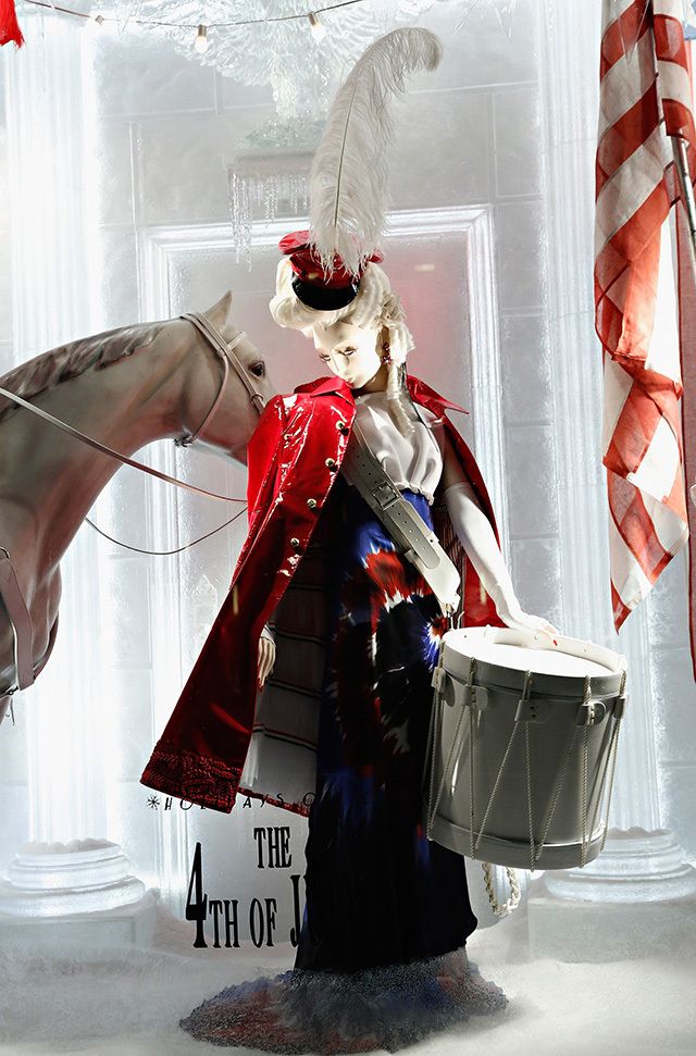 2013 Bergdorf Goodman Holiday Window Display featuring July 4th Holiday.