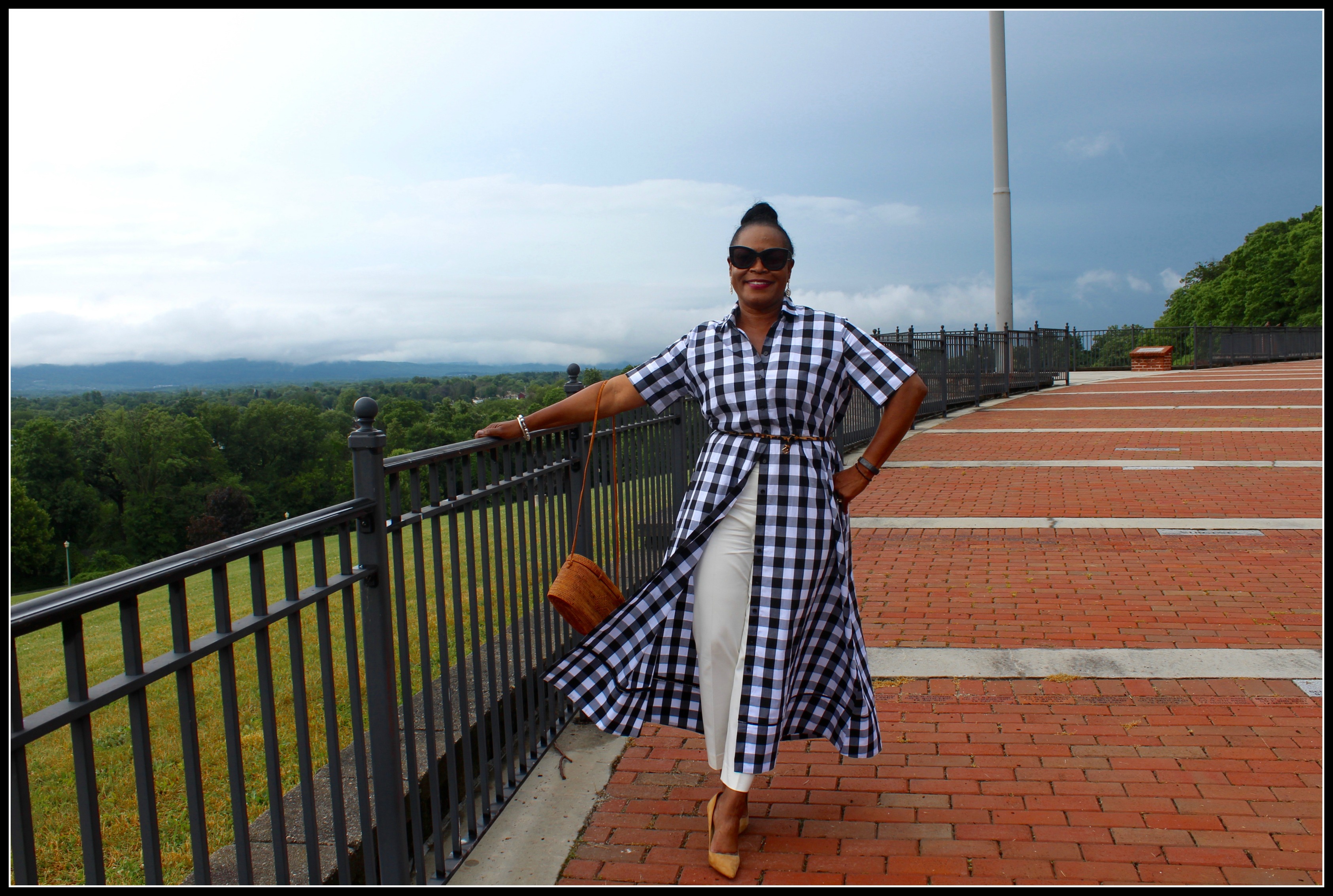 Napa Valley Jazz Getaway; Kate Spade Long Gingham Dress