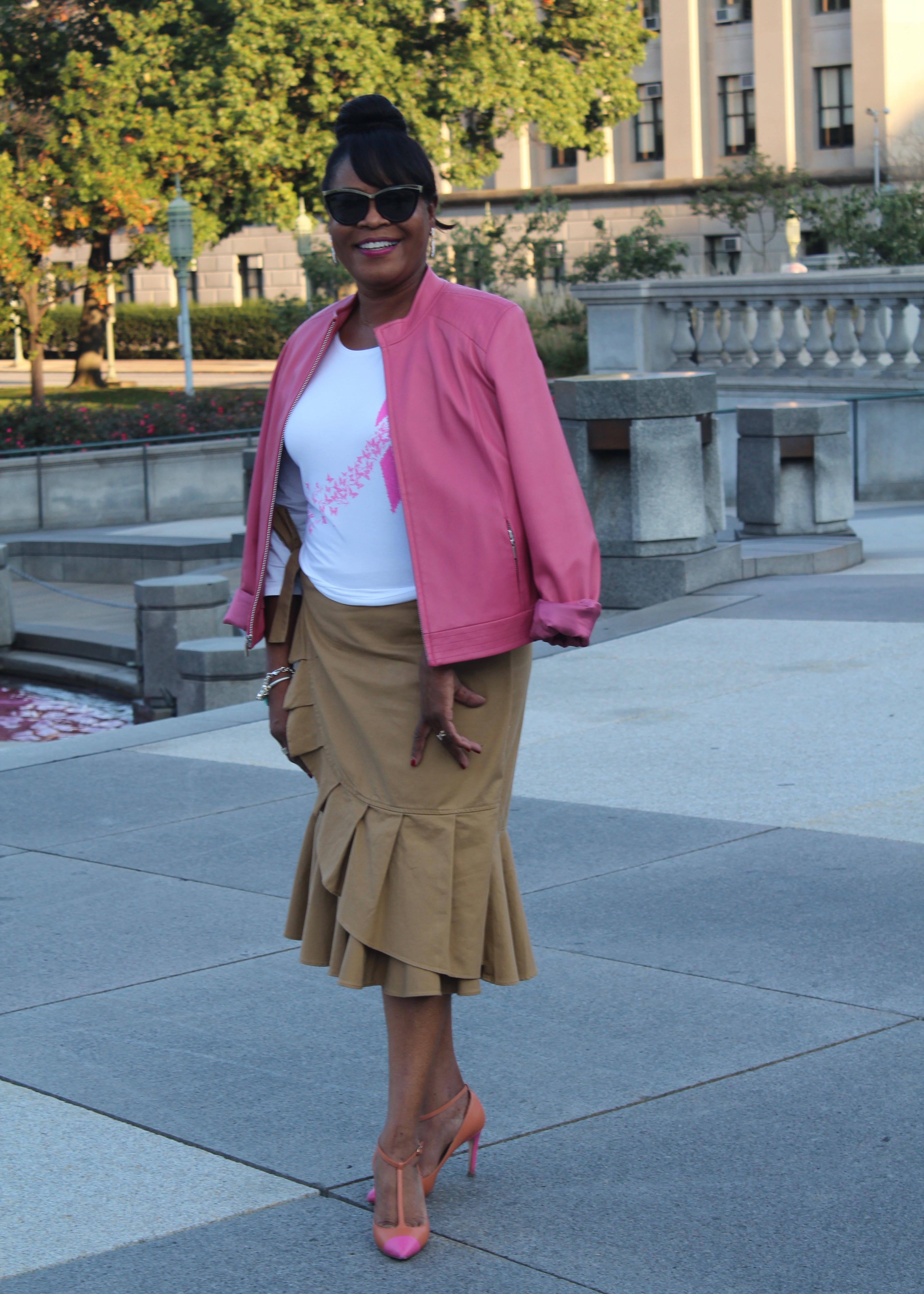 Breast Cancer Awareness; Pink Water Fountain at PA State Capital Building