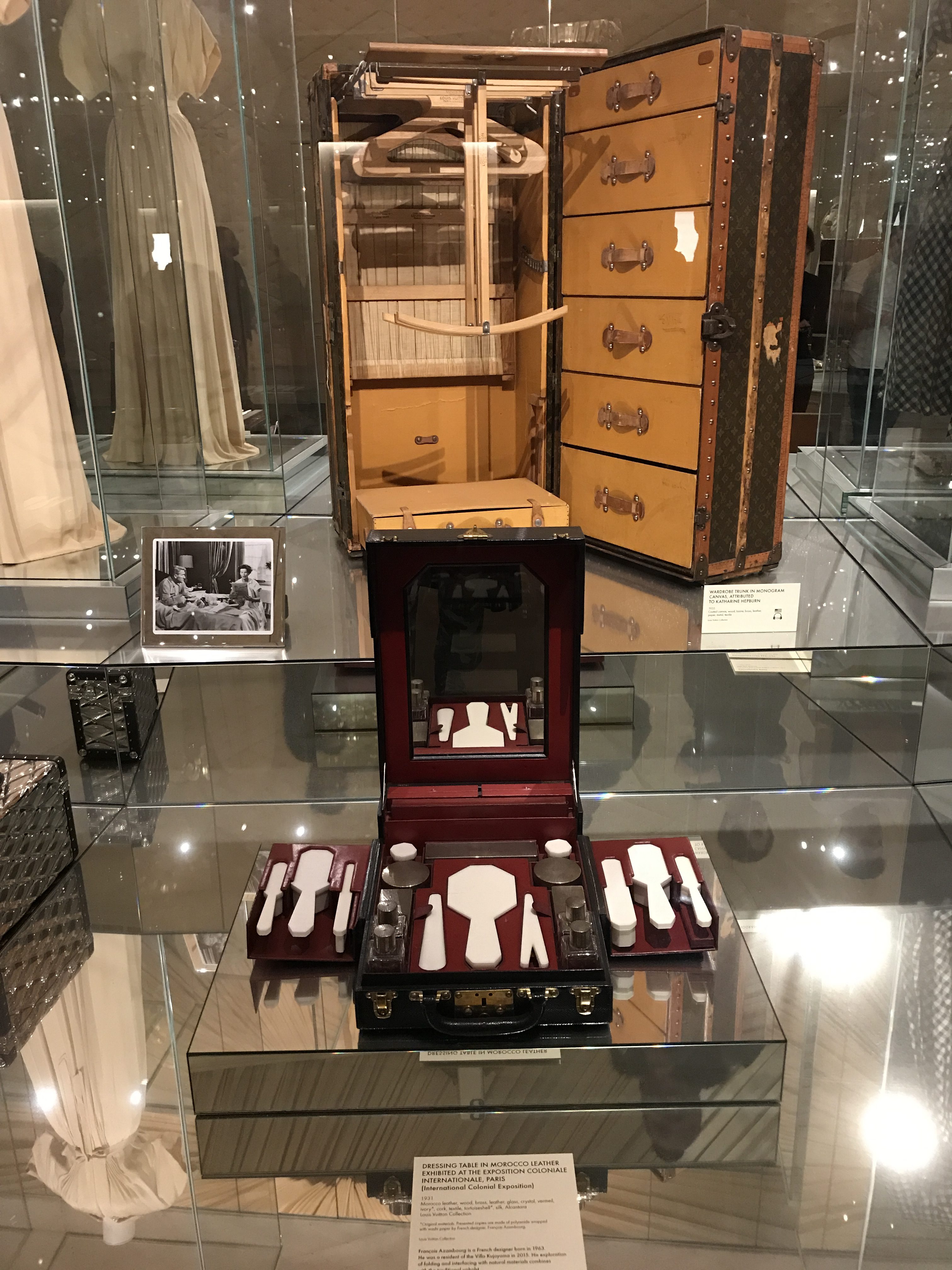 Moroccan Leather Travel Dressing Table; NYC LV Exhibit; Christmas in NYC
