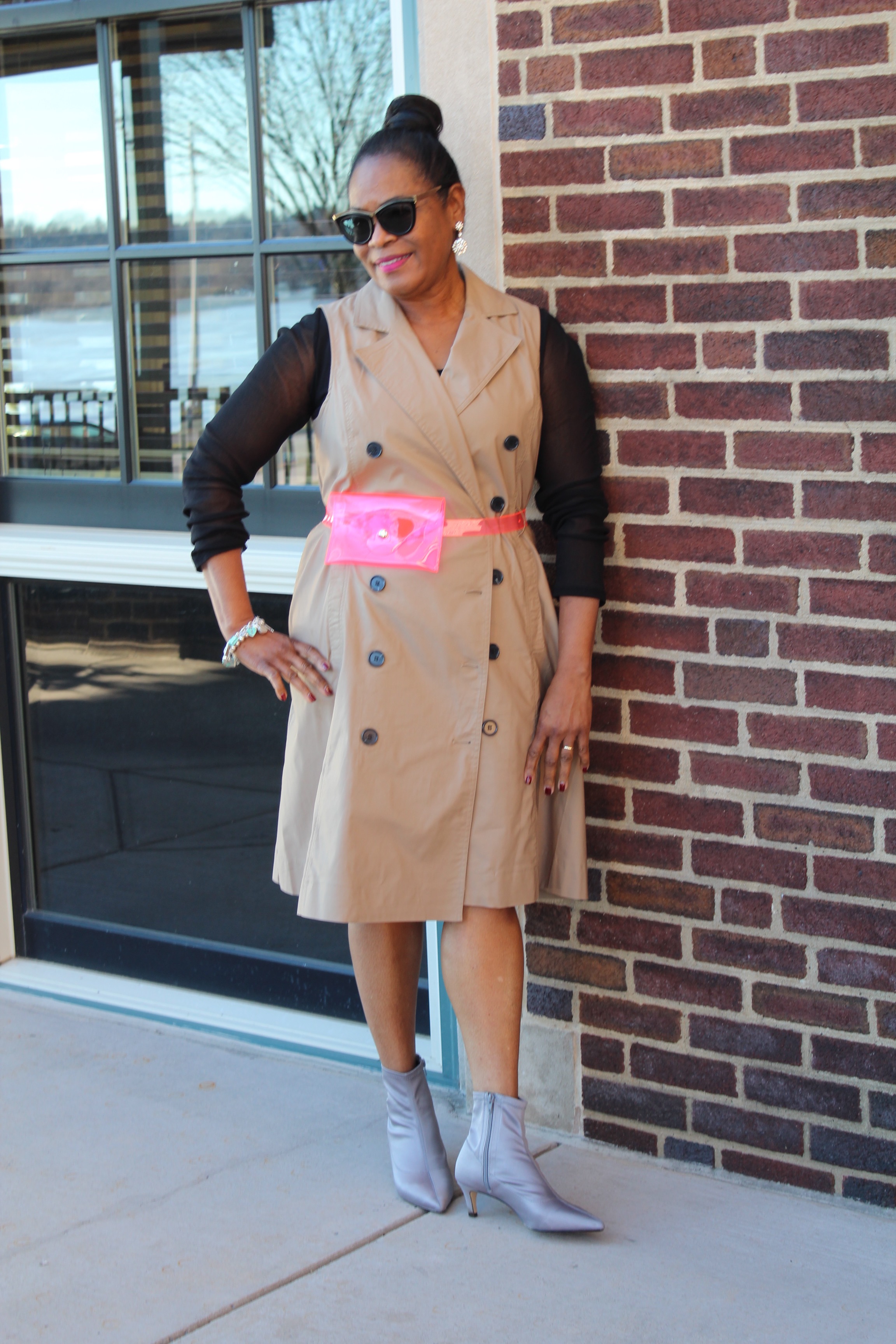 Target Style A New Day Sleeveless Trench Dress; WordPress.org Updates; The Frankie Shop PVC Belt Bag