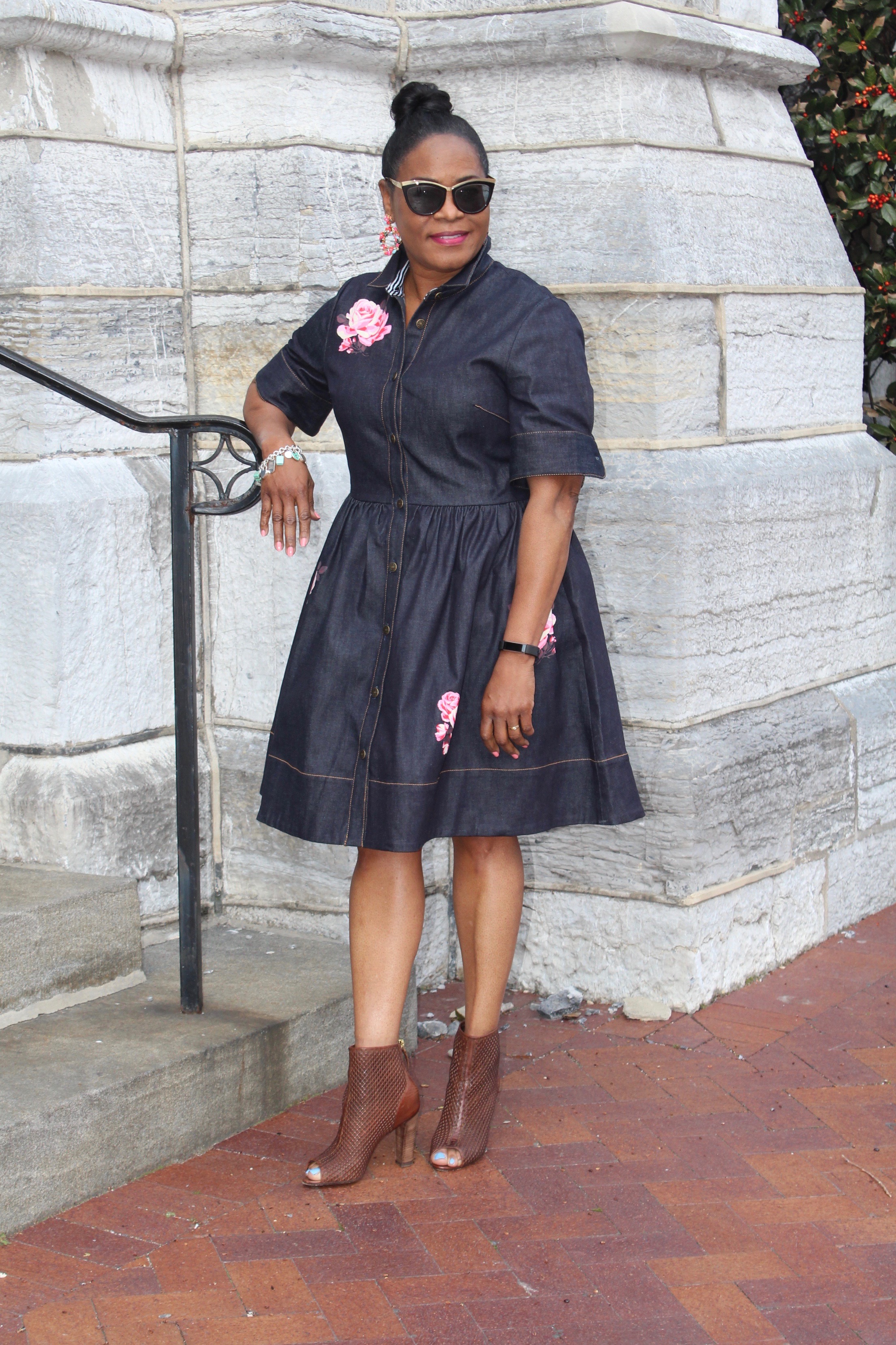 Ready for spring with Kate Spade Broome Street Embroidered Denim Dress