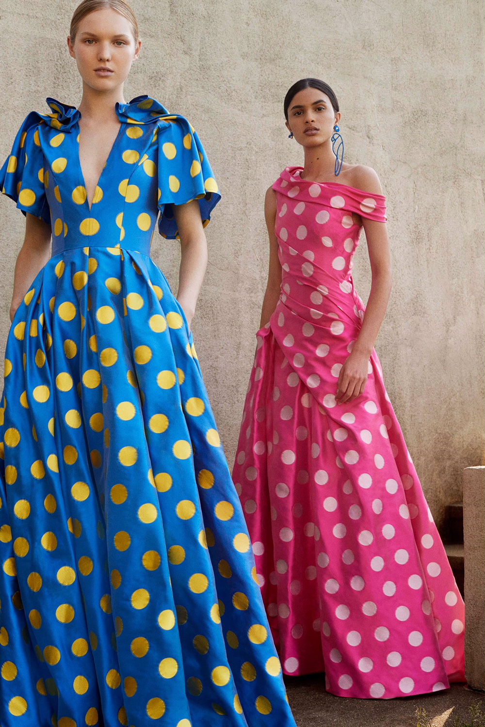 Spotlight on Carolina Herrera Chic Polka-Dot Dresses