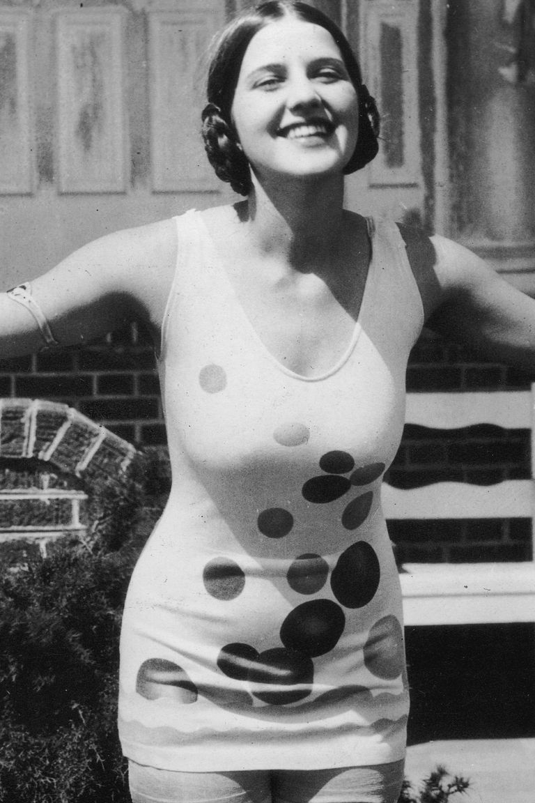 Miss America in 1926 in polka-dot swimsuit