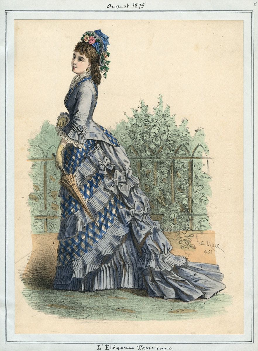 Gingham on women in 1875