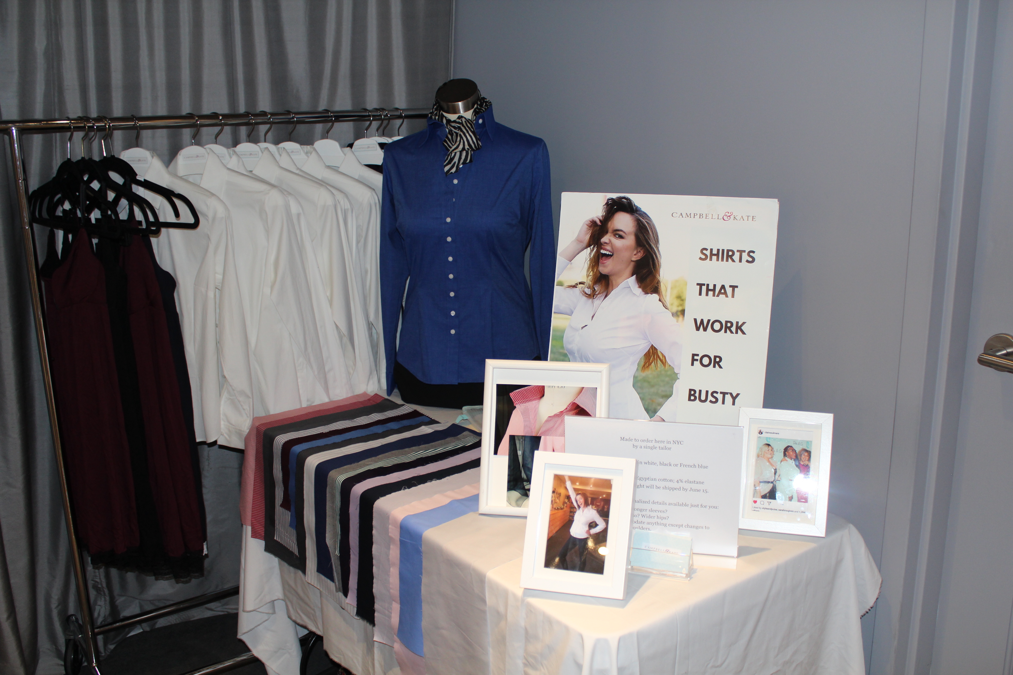 Campbell and Kate Classic Button-down Display at Rigby & Peller's Ladies's Night
