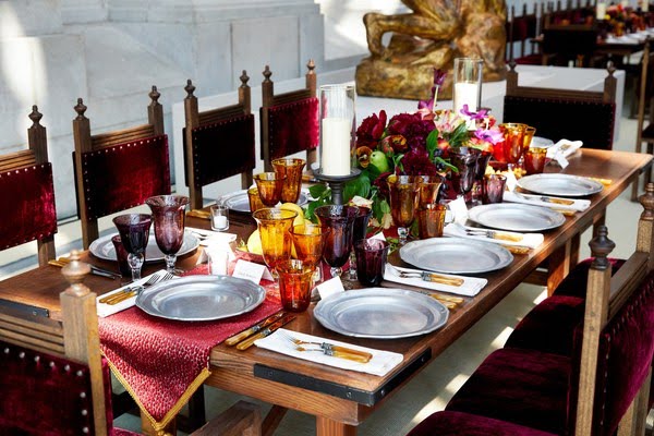 Table setting at 2018 Met Gala