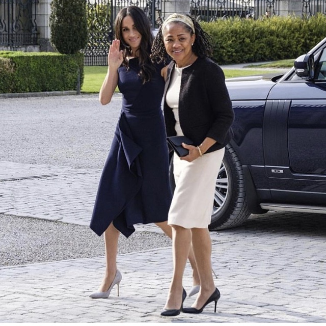 Meghan Markel and her Mom, the eve of her royal wedding