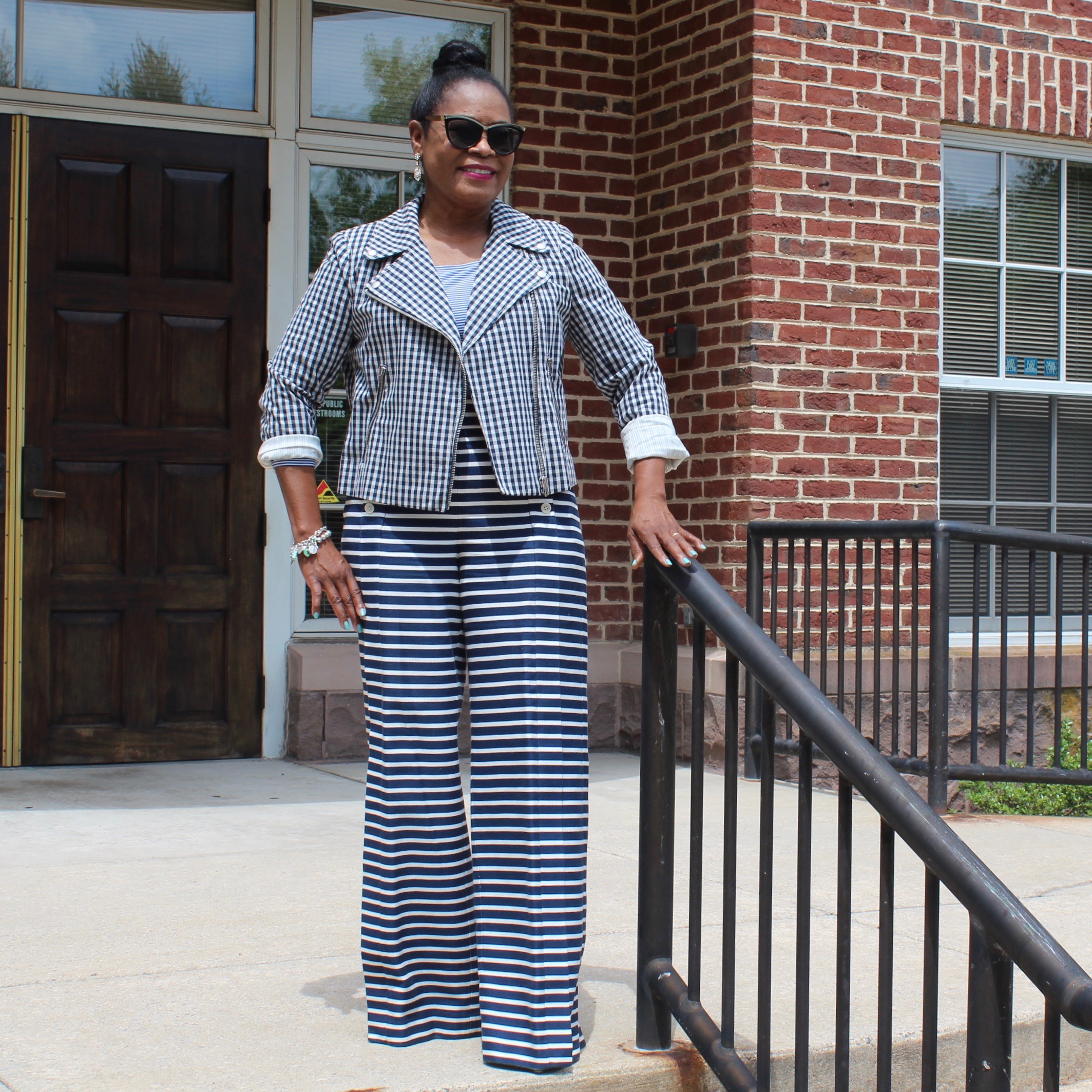 Mixing Gingham and Stripes